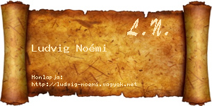 Ludvig Noémi névjegykártya