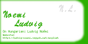 noemi ludvig business card